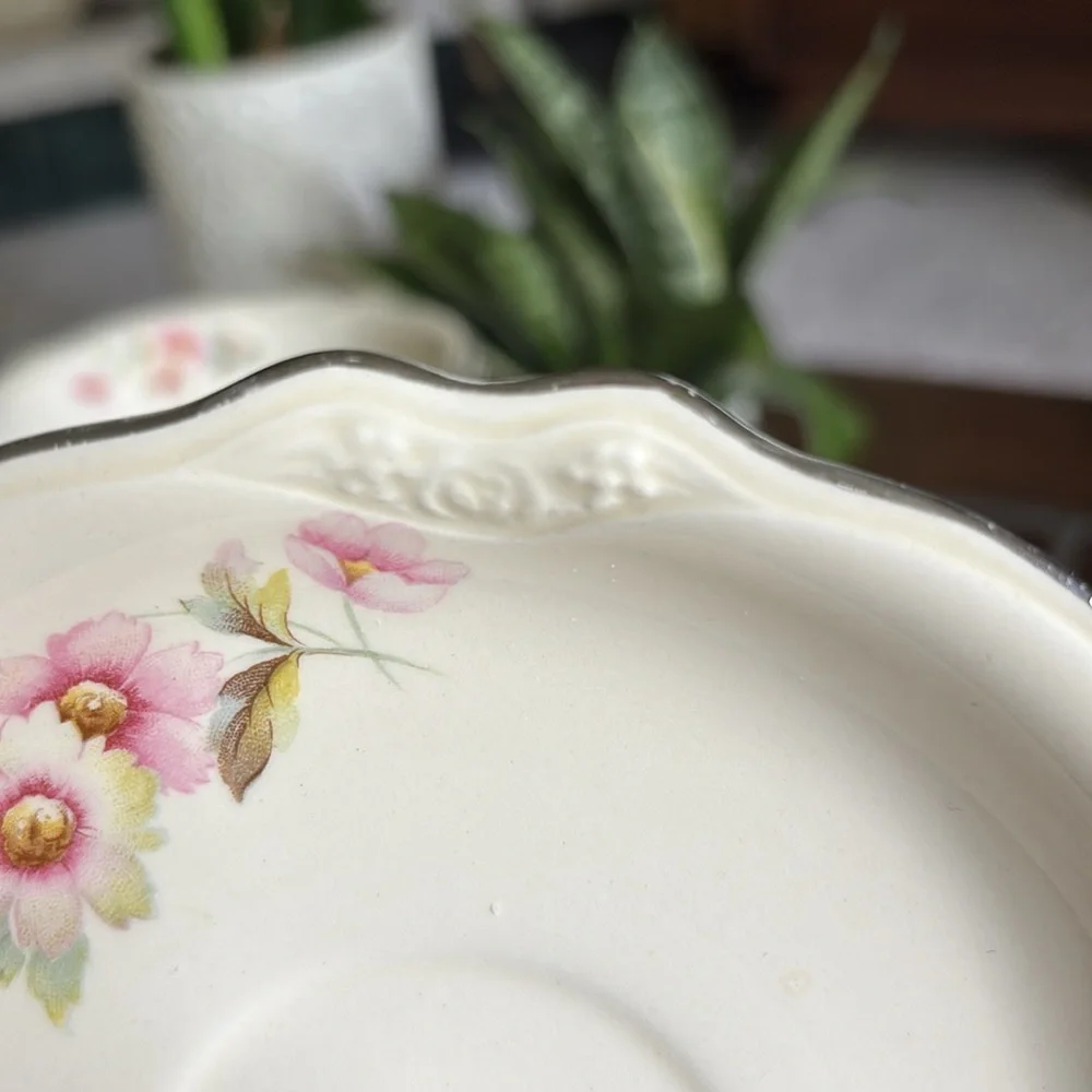 Homer Laughlin Virginia Rose Cups, Saucers and Bowls - Picture 9 of 12